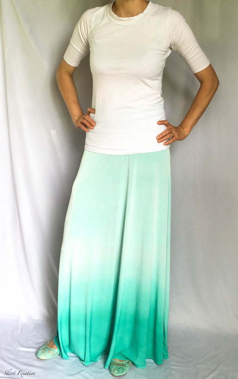 Ombre Syrah Skirt sewn by Skirt Fixation