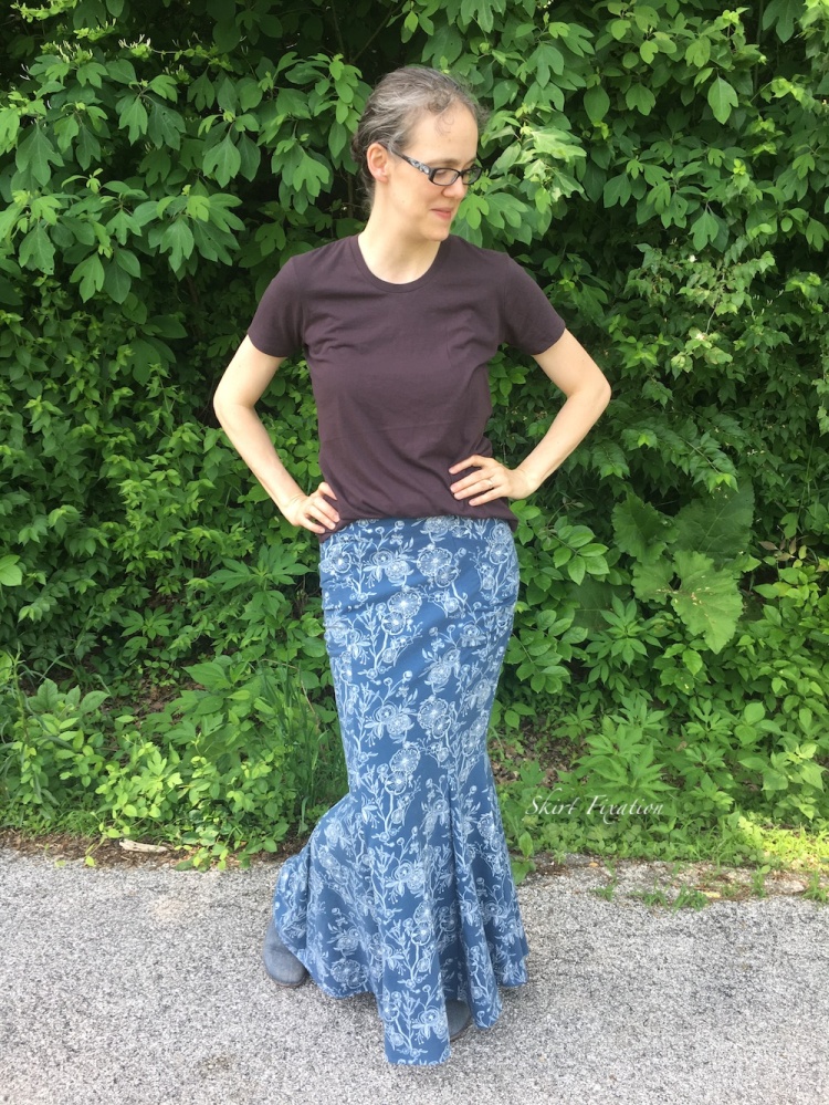 Mermaid Maxi Skirt pattern sewed and reviewed by Skirt Fixation