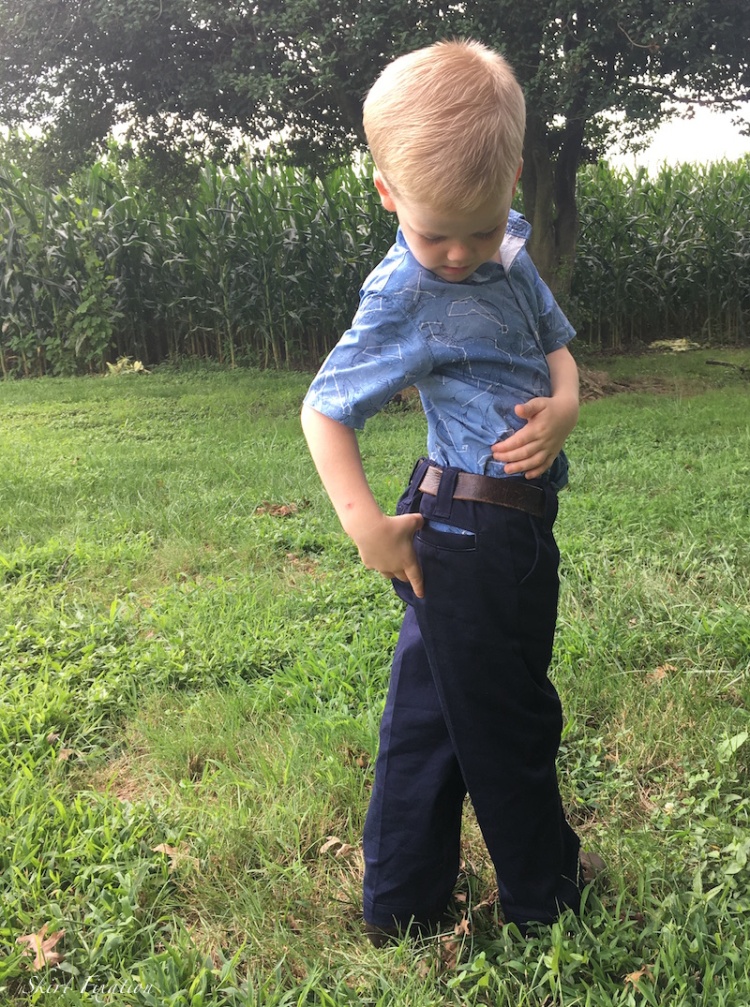 Boy's Kindergarten mini wardrobe sewn by Skirt Fixation