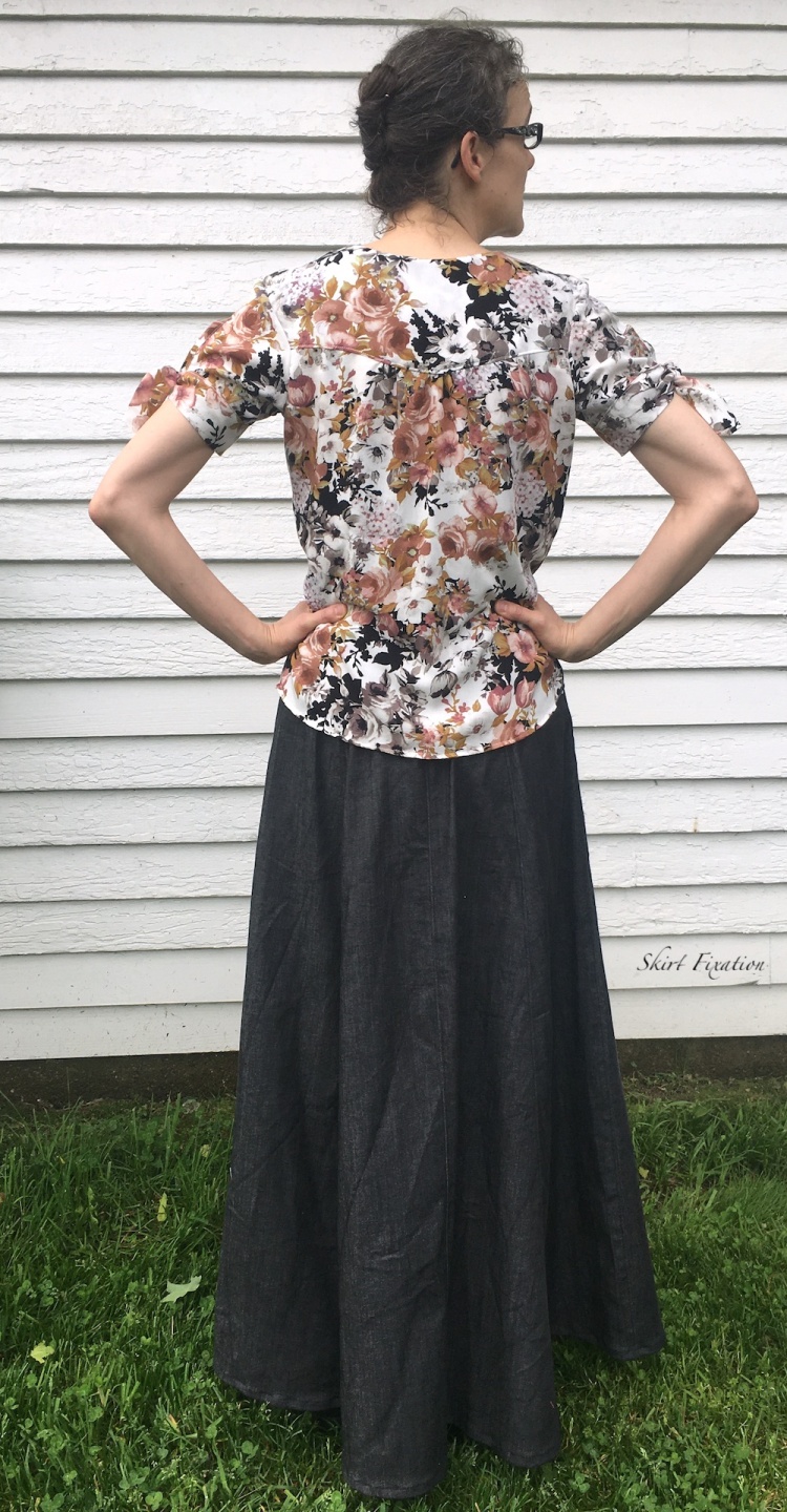 Phoenix/Lucerne Blouse and Fumeterre Skirt sewn by Skirt Fixation