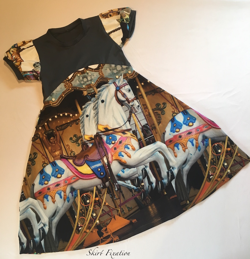 Carousel Dress sewn by Skirt Fixation for Project Sew It
