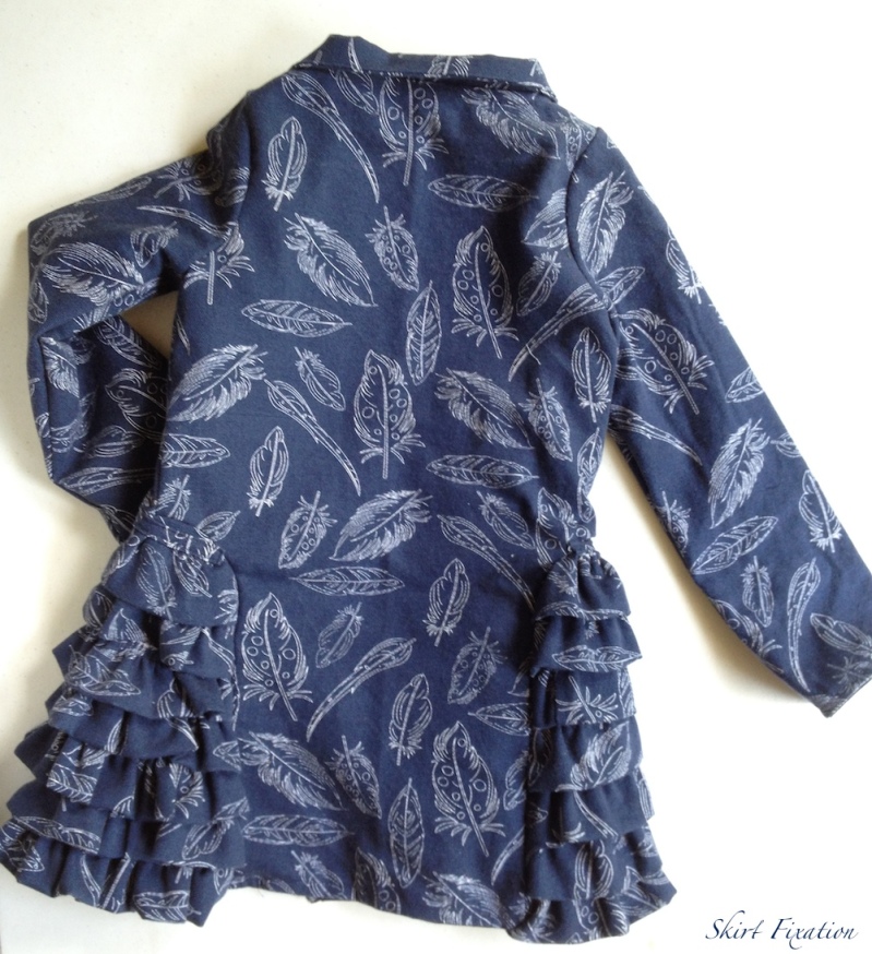 ruffled canvas jacket sewn by Skirt Fixation