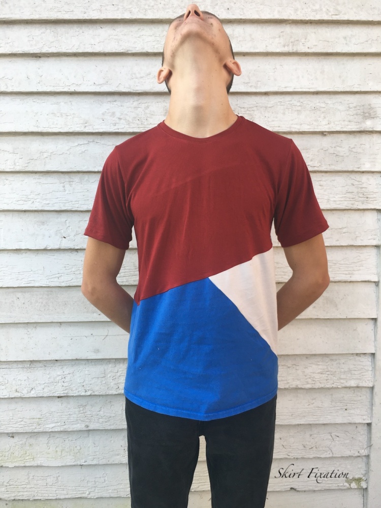Abercrombie Colorblock T-shirt DIY from Skirt Fixation